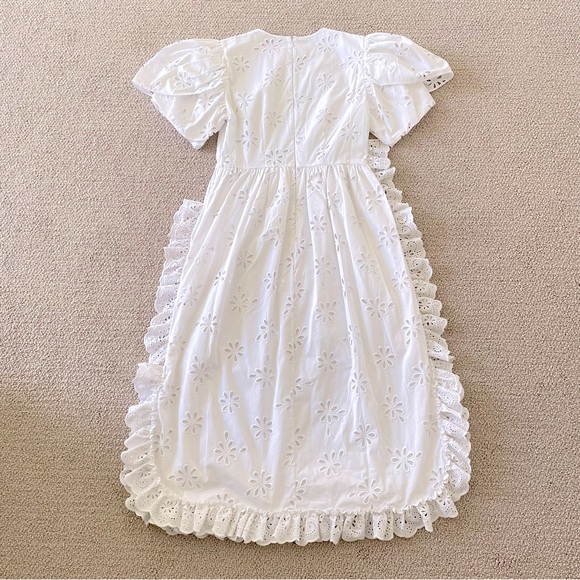 Simone Rocha x H&M Eyelet Embroidery Dress, S - Picture 3 of 8